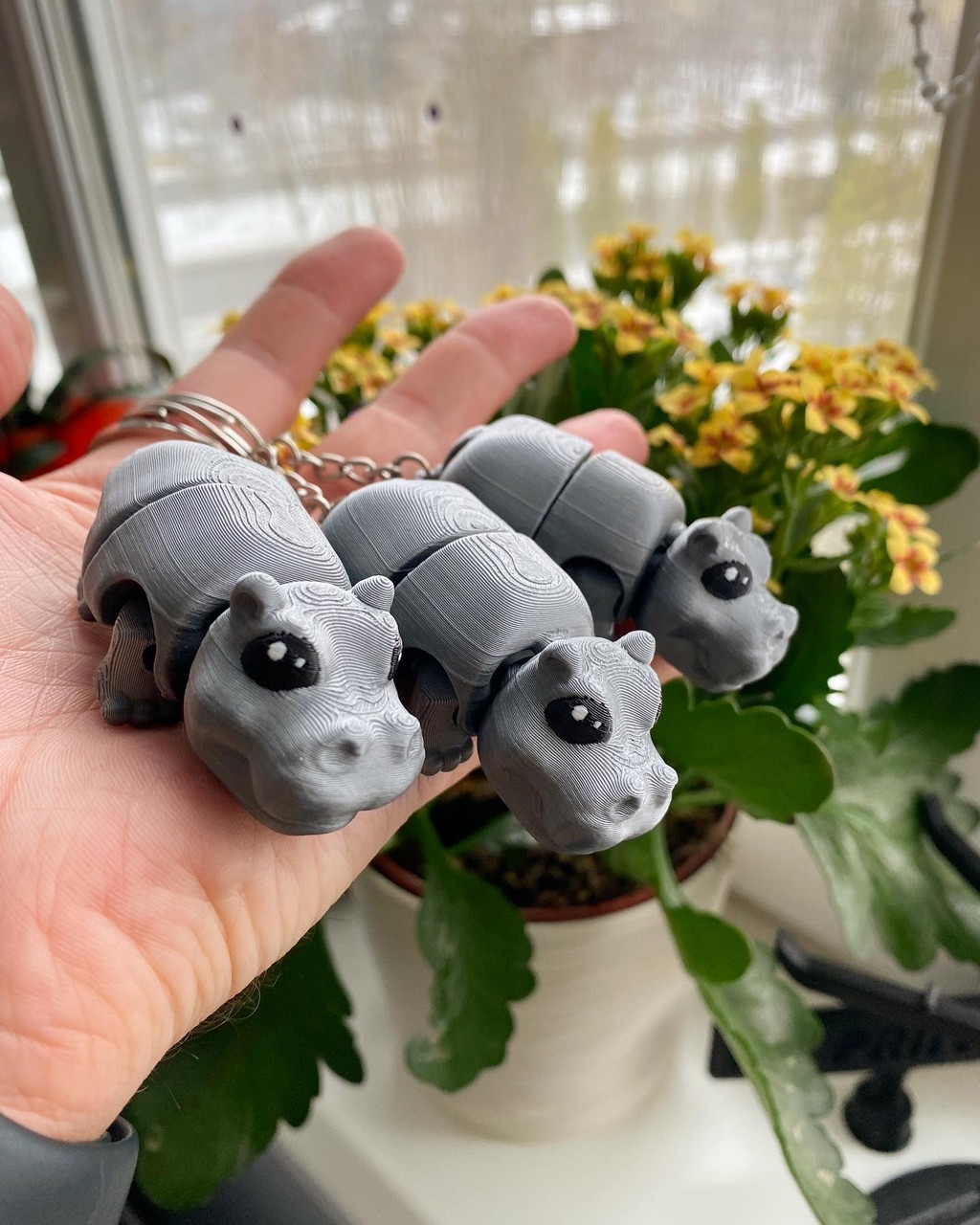 Брелок Бегемотик надруковано на 3Д принтері, фото 1