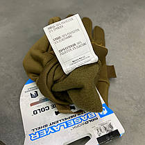 Рукавички тактичні Mechanix ColdWork Base Layer Coyote, Койот, розмір XXL, сенсорні, теплі зимові тактичні рукавички, фото 5