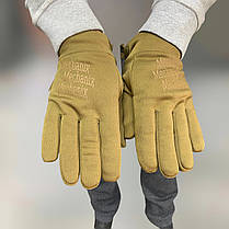 Рукавички тактичні Mechanix ColdWork Base Layer Coyote, Койот, розмір XXL, сенсорні, теплі зимові тактичні рукавички, фото 3