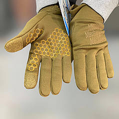 Рукавички тактичні Mechanix ColdWork Base Layer Coyote, Койот, розмір L, сенсорні, теплі зимові рукавички