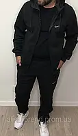 Мужской спортивный костюм NIKE на флисе батал - Теплый спортивный костюм батал