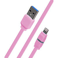 Remax (RC-29i) Breathe Lightning USB Cable (1m) Pink