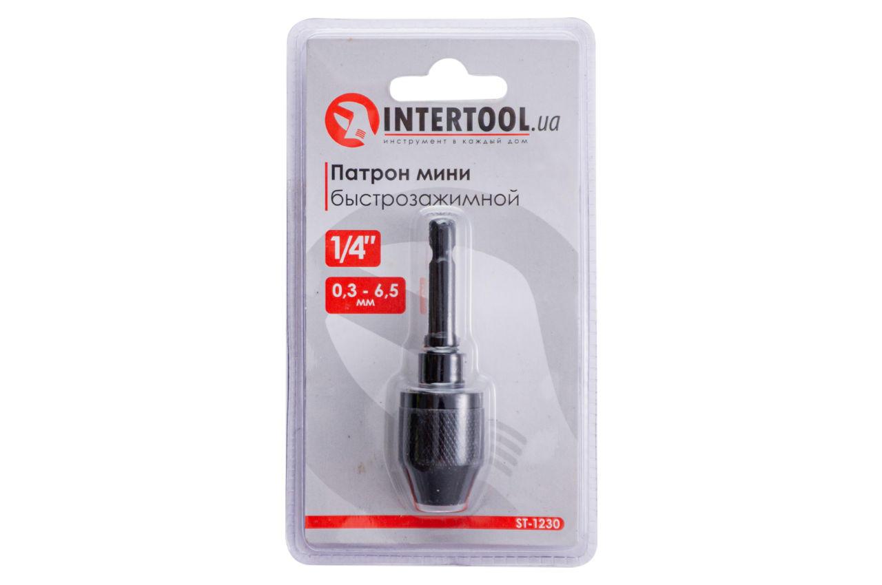 Патрон для дрели быстрозажимной Intertool - 1/4" x 0,3-6,5 мм - фото 4 - id-p2031999512