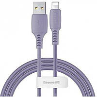 Кабель USB Lightning 2.4A (1.2m) Baseus (CALDC) Colourful CALDC-05 Purple