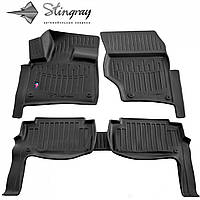 Автомобильные коврики в салон Stingray на для AUDI Q7 4L 05-15 5шт Ауди Ку7 черные 2