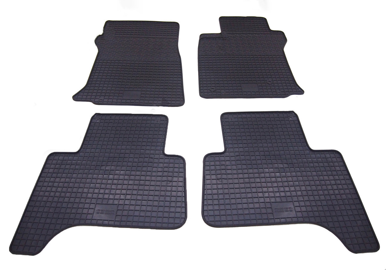 Автомобільні килимки поліки в салон Polytep на у LEXUS GX470 02-09 4шт Лексус ГХ470 чорні 2