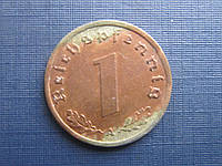 Монета 1 пфенниг Германия 1939 А Рейх свастика