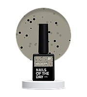 NOTD MiDots gel polish 7 молочно-фісташковий гель лак з чорними точками, 10 мл