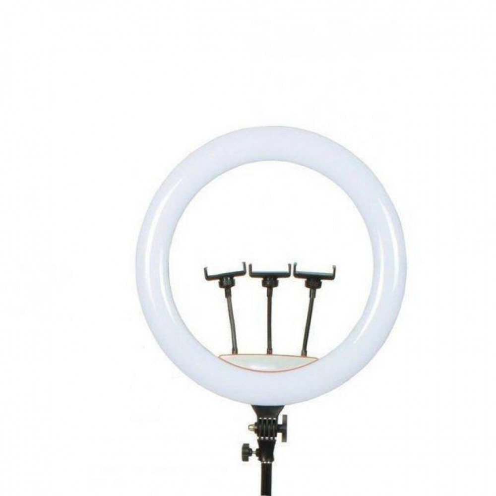 Лампа кольцевая LED 45 см LJJ-45 18" 256pcs lights, touch switch+adapter - фото 1 - id-p2032067843