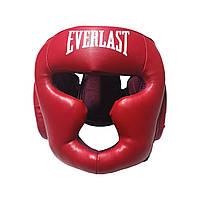 Шлем-маска тренировочная каратэ EVERLAST Профи M стрейч красный