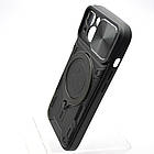 Протиударний чохол Armor Case Stand Case для iPhone 15 Black, фото 4