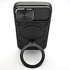 Протиударний чохол Armor Case Stand Case для iPhone 15 Black, фото 6