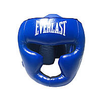 Шлем-маска тренировочная каратэ EVERLAST Профи XL стрейч синий