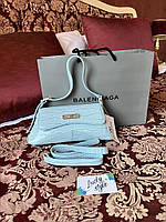Сумка женская голубая BALENCIAGA - Women's Bag Xx Small Flap 767661234