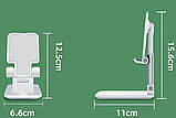 Настільна підставка тримач для телефона планшета Folding desktop phone stand Рожева, фото 6