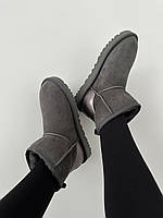 Уггі довгі, UGG MINI GRAPHITE GRAY LACQUER premium