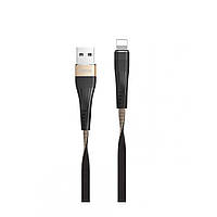 Кабель Hoco U39 Lightning (1.2m) Gold & Black