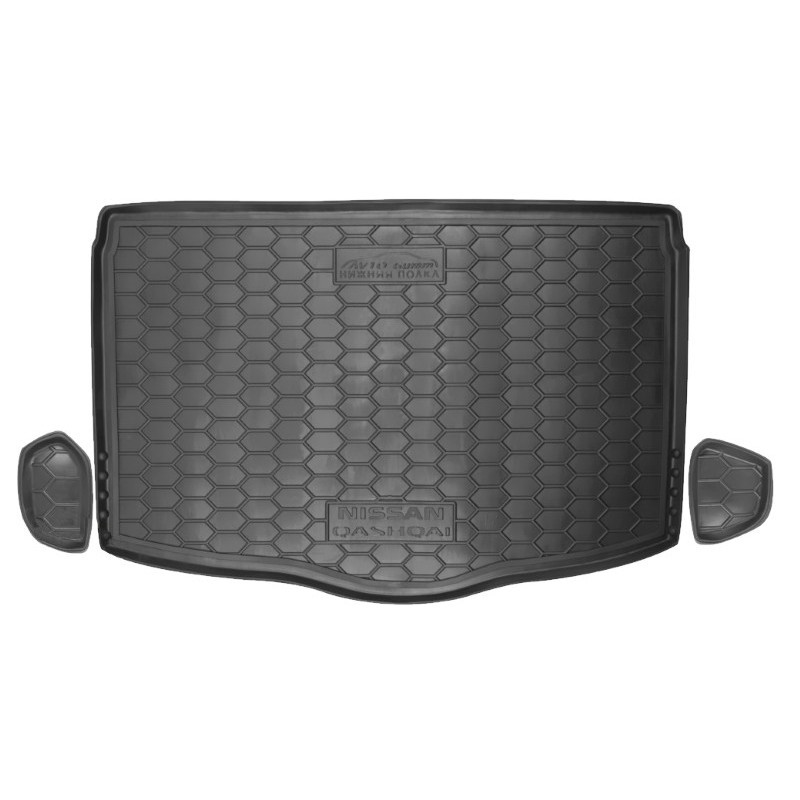 Килимок в багажник Nissan Qashqai 2017-FL нижня полиця Автогум (Avto-Gumm)