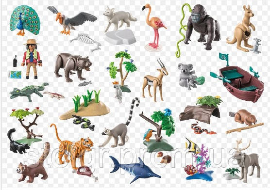 Адвент календарь Плеймобил Playmobil Wiltopia 71006 кругосветное путешествие 23 фигурки животных - фото 5 - id-p2032123807