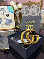 Ремень натуральная кожа Gucci золото 96369