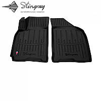 Автомобильные коврики в салон Stingray на для Daewoo Gentra 13- 2шт Дэу Джентра черные 2