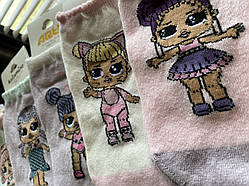 Легкі шкарпетки дитячі для дівчинки з лялечкою Лол Туреччина K20133.Хит!.Хіт!