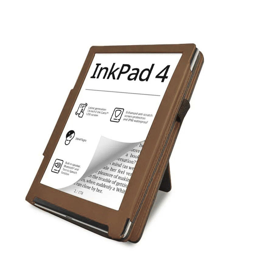 чохол для Покетбук Інк Пад 4 коричневого кольору чохол для pocketbook 743G ink-pad 4 коричневого кольору