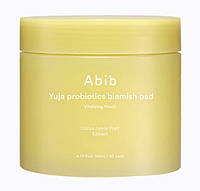 Тонизирующие пэды с экстрактом Юдзу и пробиотиками Abib Yuja Probiotics Blemish Pad Vitalizing Touch 60 шт