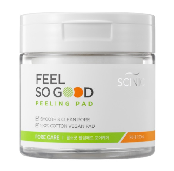 Пілінг-педи з кислотами Scinic Feel So Good Peeling Pad 70 шт.