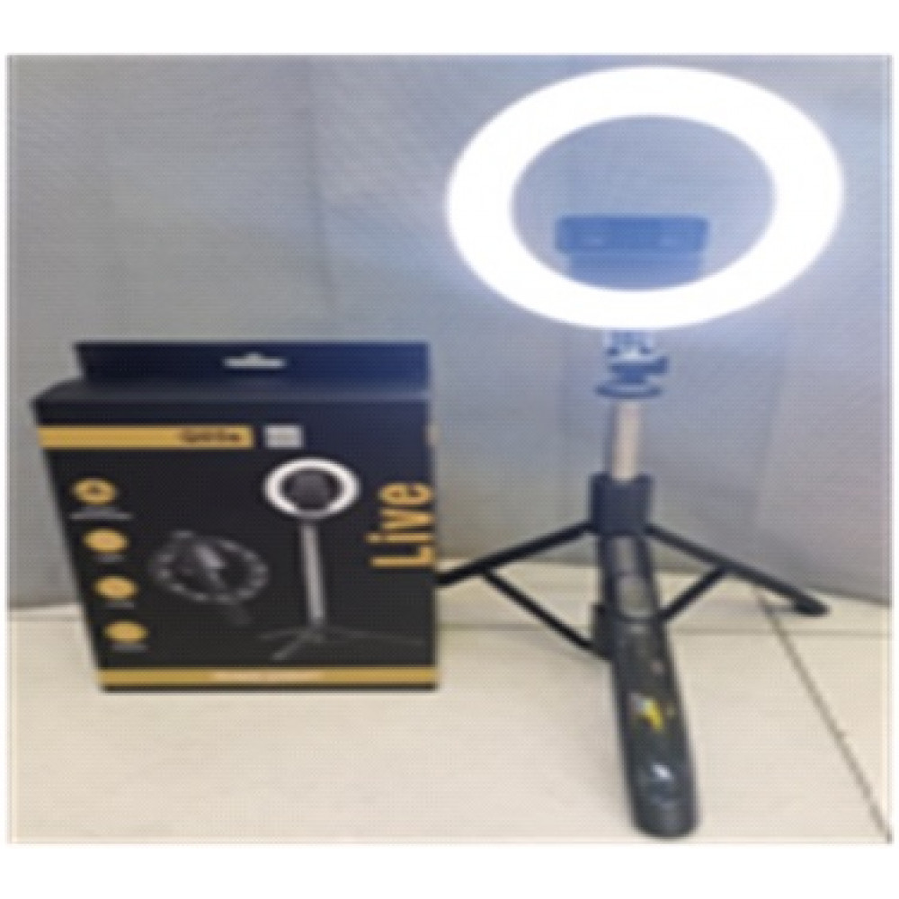 Лампа кольцевая комплект LED 20 см Q05S 8" 80 pcs 3000K-6500K batter with tripod stand - фото 3 - id-p2032079168