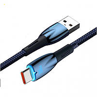 Baseus (CADH0005) Glimmer Series Fast Charging Data Cable USB to Type-C 100W 2m CADH000503 Blue
