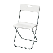 Стілець складний IKEA GUNDE білий 602.177.99