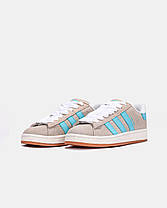 Жіночі Кросівки Adidas Campus 00s Beige Blue / Адідас Кампус 00 Бежеві з Блакитним, фото 5