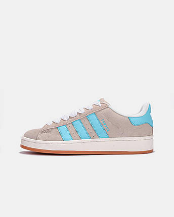 Жіночі Кросівки Adidas Campus 00s Beige Blue / Адідас Кампус 00 Бежеві з Блакитним, фото 1