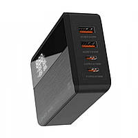 СЗУ Home Charger | 100W | GaN | 2 PD3.0 | 2 QC3.0 | Power Cord (1.5m) Ldnio A4809C Black