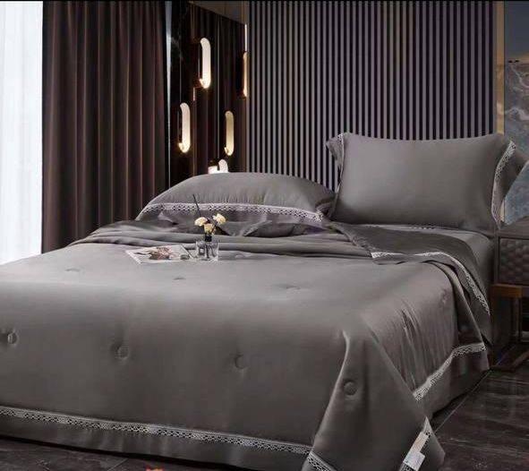 Комплект постільної білизни 200*230 сірий Blumarine 23007