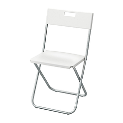 Стілець складний IKEA GUNDE білий 602.177.99