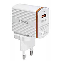 Ldnio A1302Q Home Charger Set (Type C)(1 USB)(3 A) White