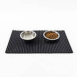 Килимок під миски для домашніх тварин, підкладка під тарілку для котів 50х30 см OSPORT (R-00018), фото 4