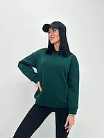 Жіночий светр на флісі з довгими рукавами та манжетами розміри від 42 до 52