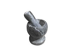 Ступка камяна з Пестиком сіра Н=105 мм; Ø верх=100 мм 2138 ТМ EMPIRE