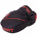 Лапи вигнуті шкіряні (2 шт.) для боксу та єдиноборств Zelart VL-3148 25x18x5 см, фото 7