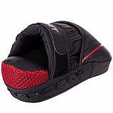 Лапи вигнуті шкіряні (2 шт.) для боксу та єдиноборств Zelart VL-3148 25x18x5 см, фото 8