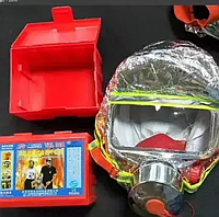 Маска противогаз из алюминиевой фольги, панорамный противогаз Fire mask защита головы
