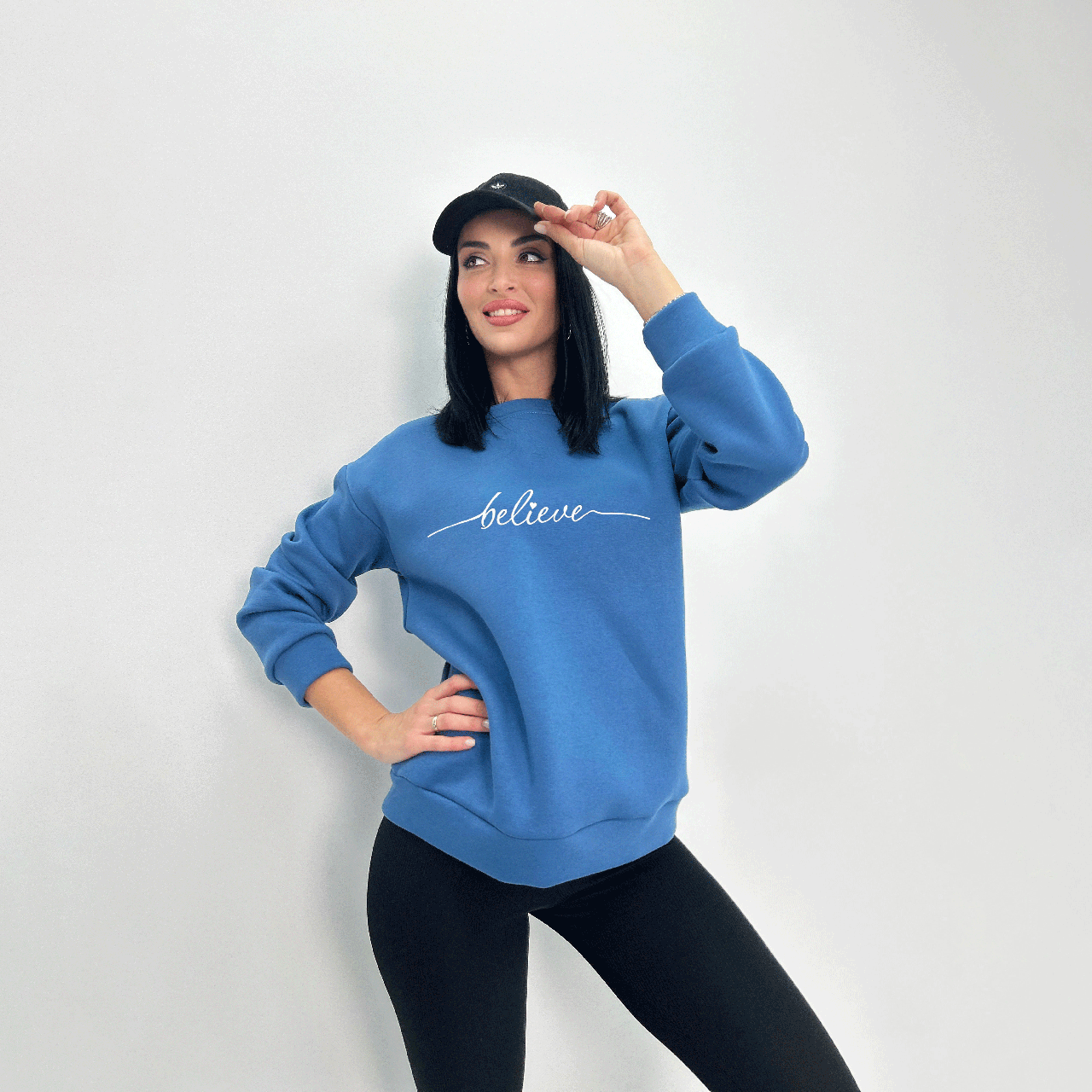 Жіночий світшот на флісі "Image" Турція оптом | Норма і батал | Розпродаж моделі, фото 1