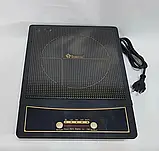 Індукційна настільна плита одна конфорка Domotec 5832MS одноконфоркова електроплита 2000 Вт AVK, фото 7