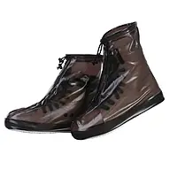 Бахилы на обувь ПВХ от воды и грязи Lesko SB-101 M 37-38 (Black)-LVR