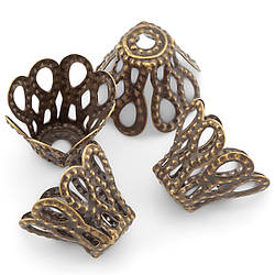 Обіймач для намистин Галілео +-200 шт. 5х6 мм Бронзовий