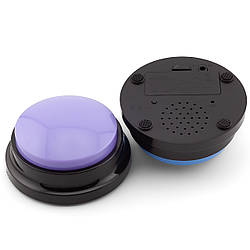 Голосова кнопка, інтерактивна іграшка з функцією запису, розмір 9х4,5см, колір Бузковий