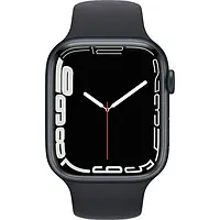 Смарт-часы Apple Watch Series 7 45mm Midnight Aluminum Case with Midnight Sport Band (MKN53)